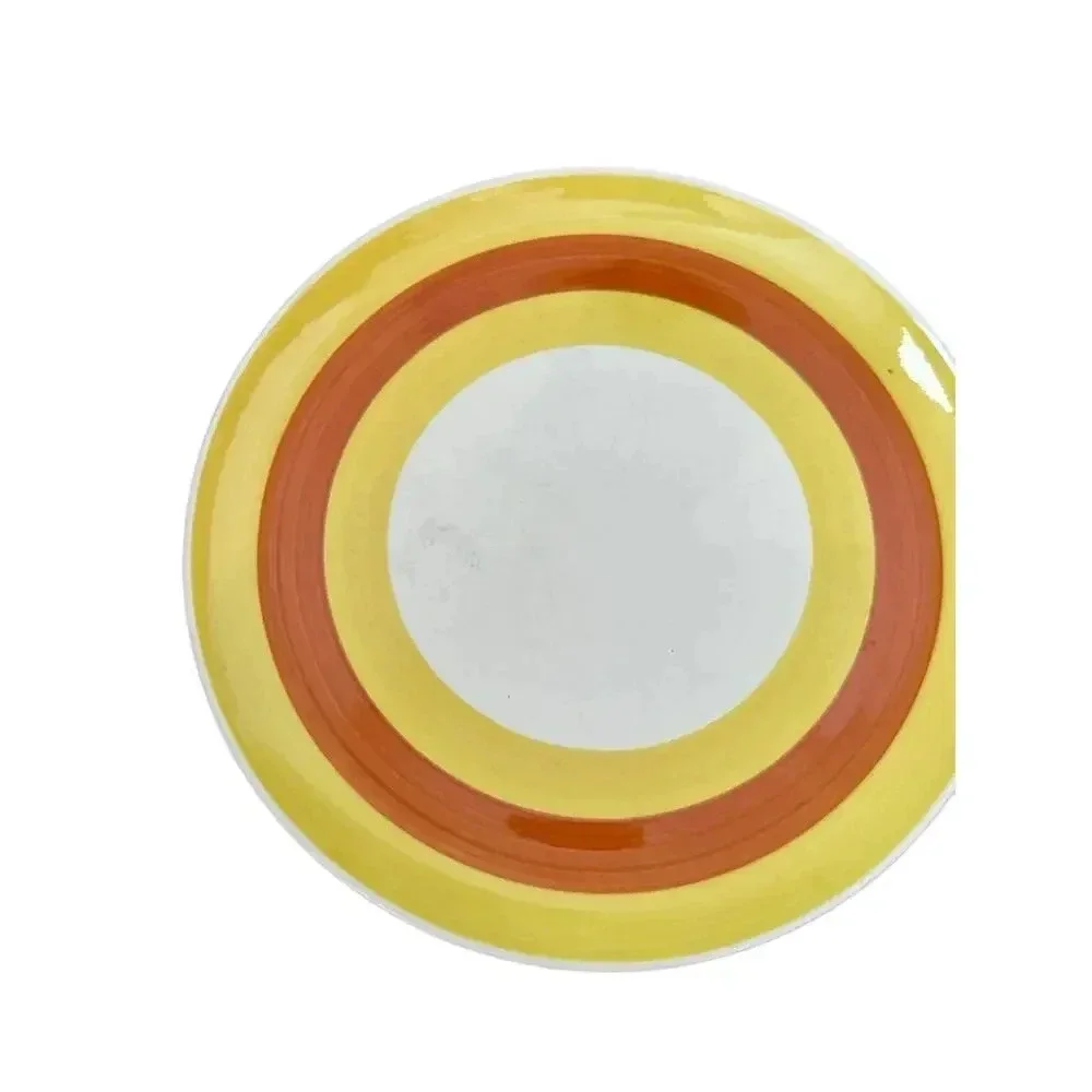 Swirl Orange Kasuga Japan Ceramic Dinner Plate